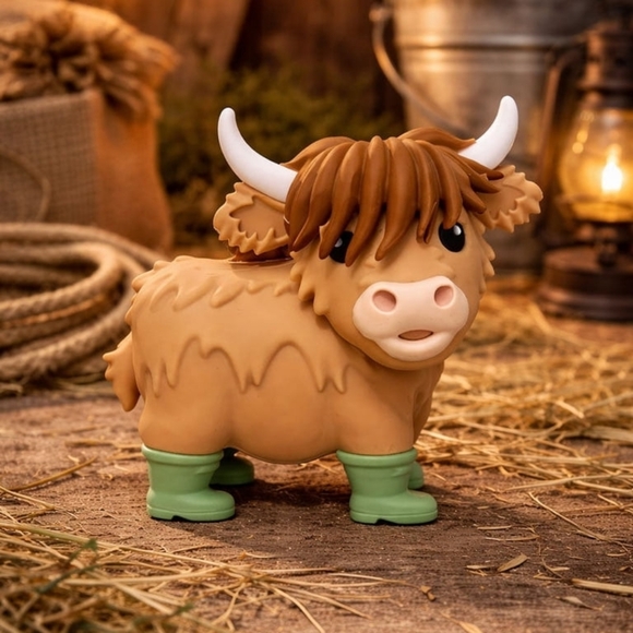 Bath & Body Works Highland Cow Keychain Pocketbac Holder SOLDOUT EVERYWHERE - Picture 4 of 9